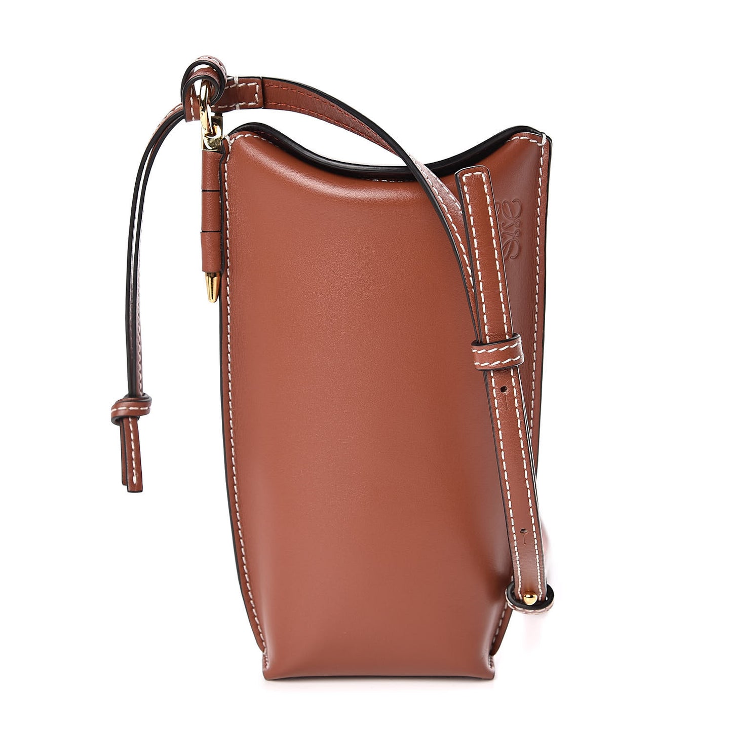 Smooth Calfskin Gate Pocket Rust