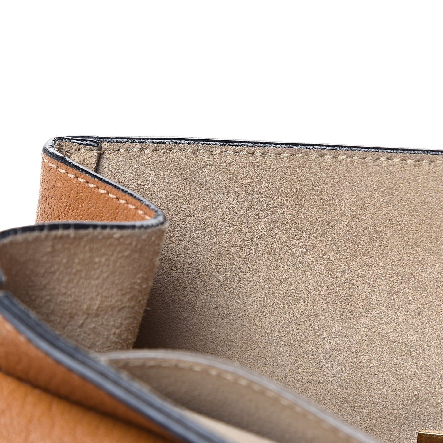 Grained Lambskin Drew Shoulder Bag Caramel