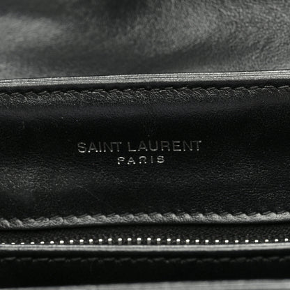 Saint Laurent SAINT LAURENT Calfskin Y Quilted Monogram Toy Loulou Crossbody Bag Black 6 of 11