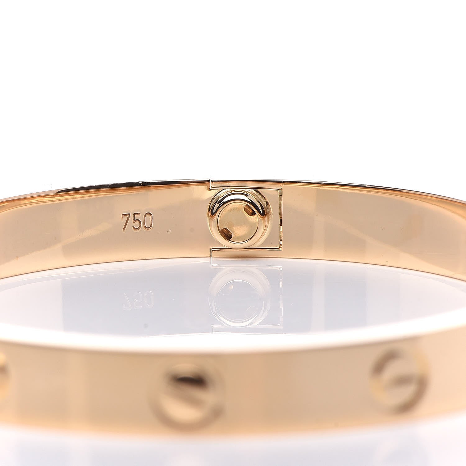 Cartier 18K Yellow Gold LOVE Bracelet 17 5 of 6