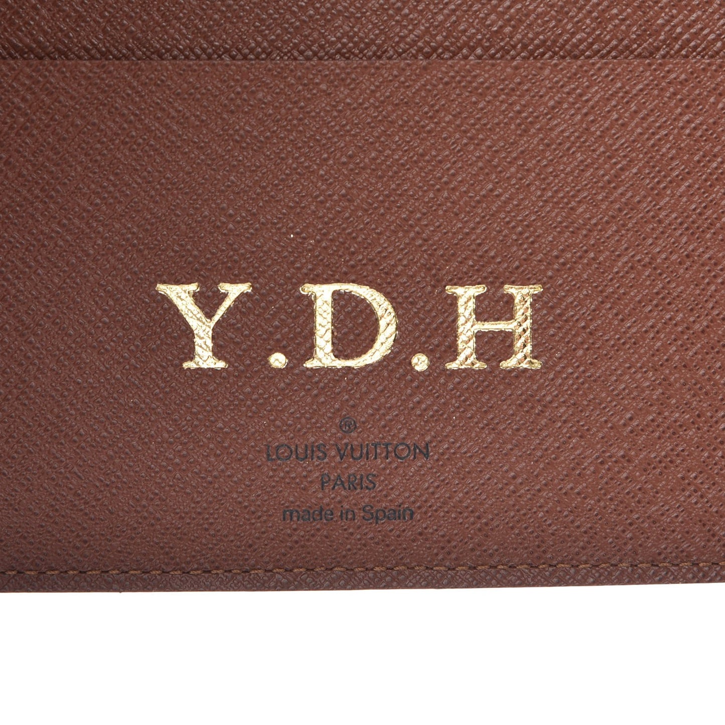 Monogram Desk Agenda Cover