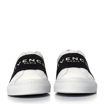 Givenchy Calfskin Band Logo Womens Urban Street Sneakers 38 White Black 2 of 6