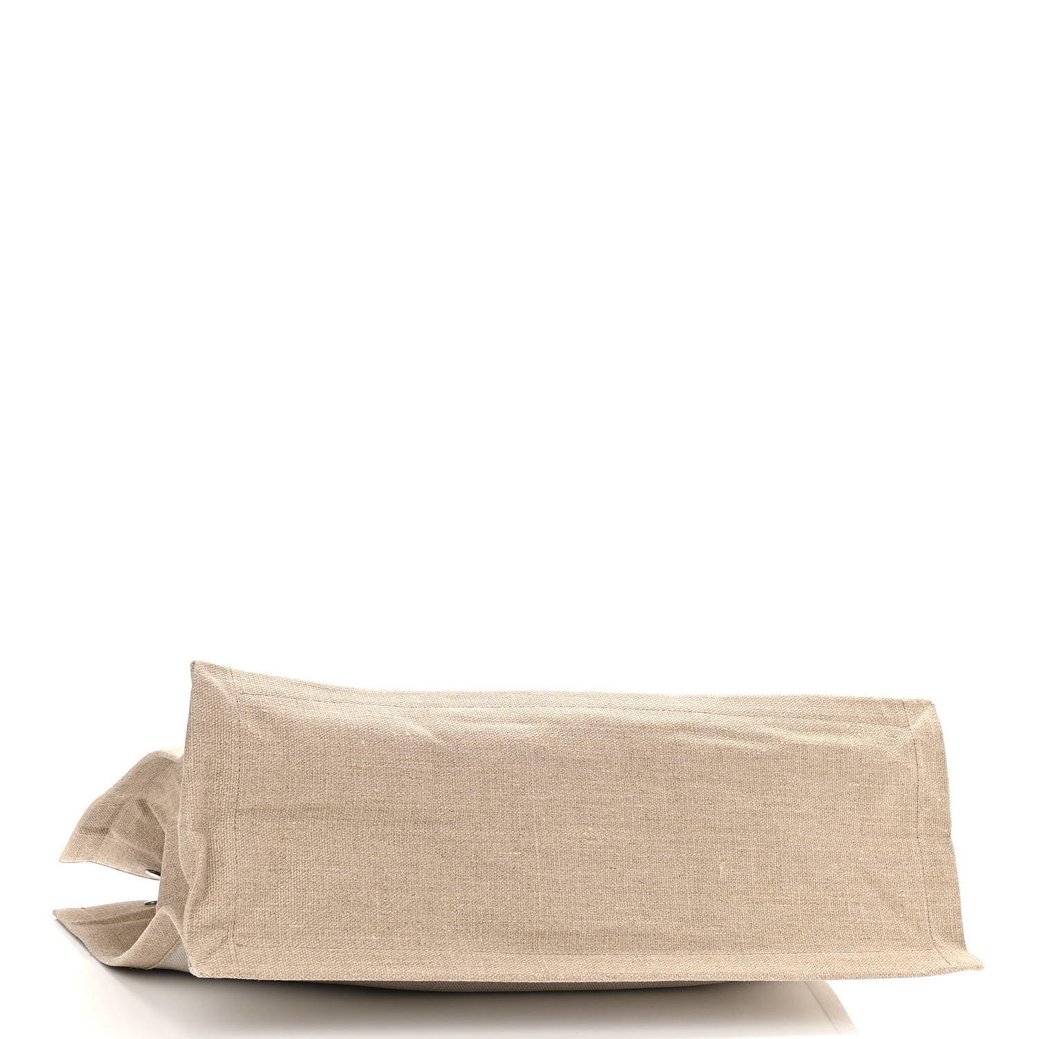 Saint Laurent Linen Calfskin Rive Gauche Tote Optic White 4 of 11