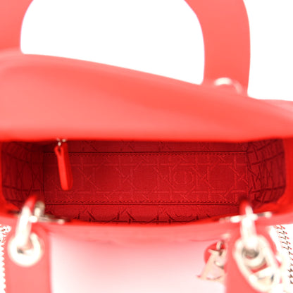 Christian Dior Lambskin Cannage Mini Lady Dior Red 5 of 12