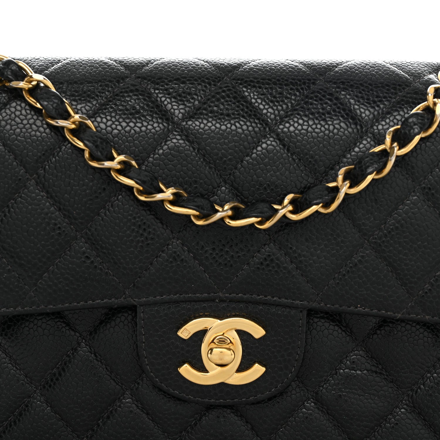 Chanel Caviar Quilted Small Double Flap Black 8 of 10