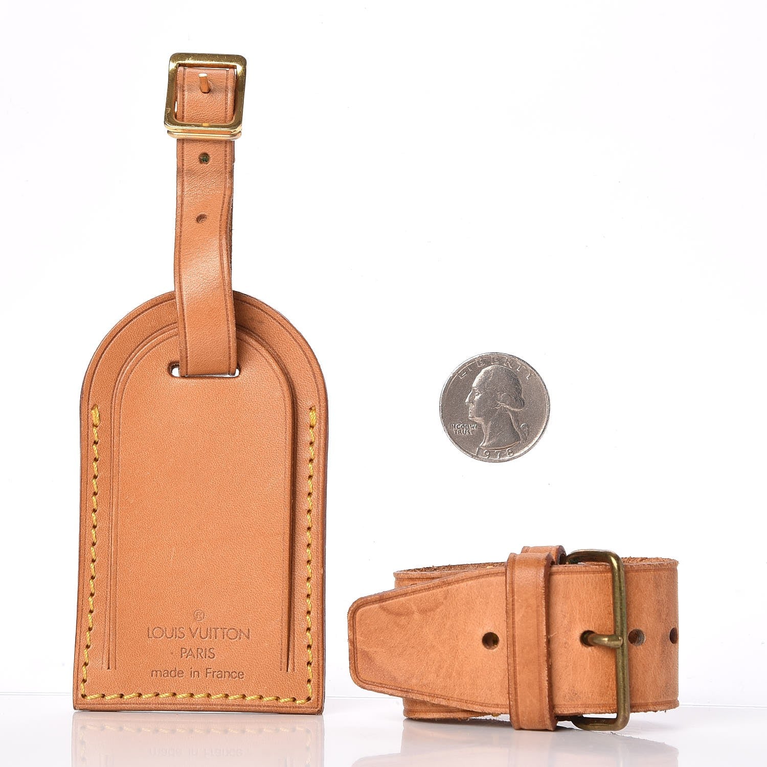 Louis Vuitton Vachetta Luggage Tag and Loop Set 2 of 6