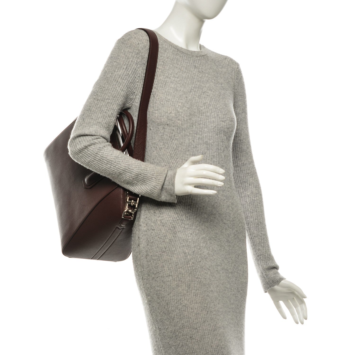 Givenchy Sugar Goatskin Medium Antigona Oxblood 2 of 7