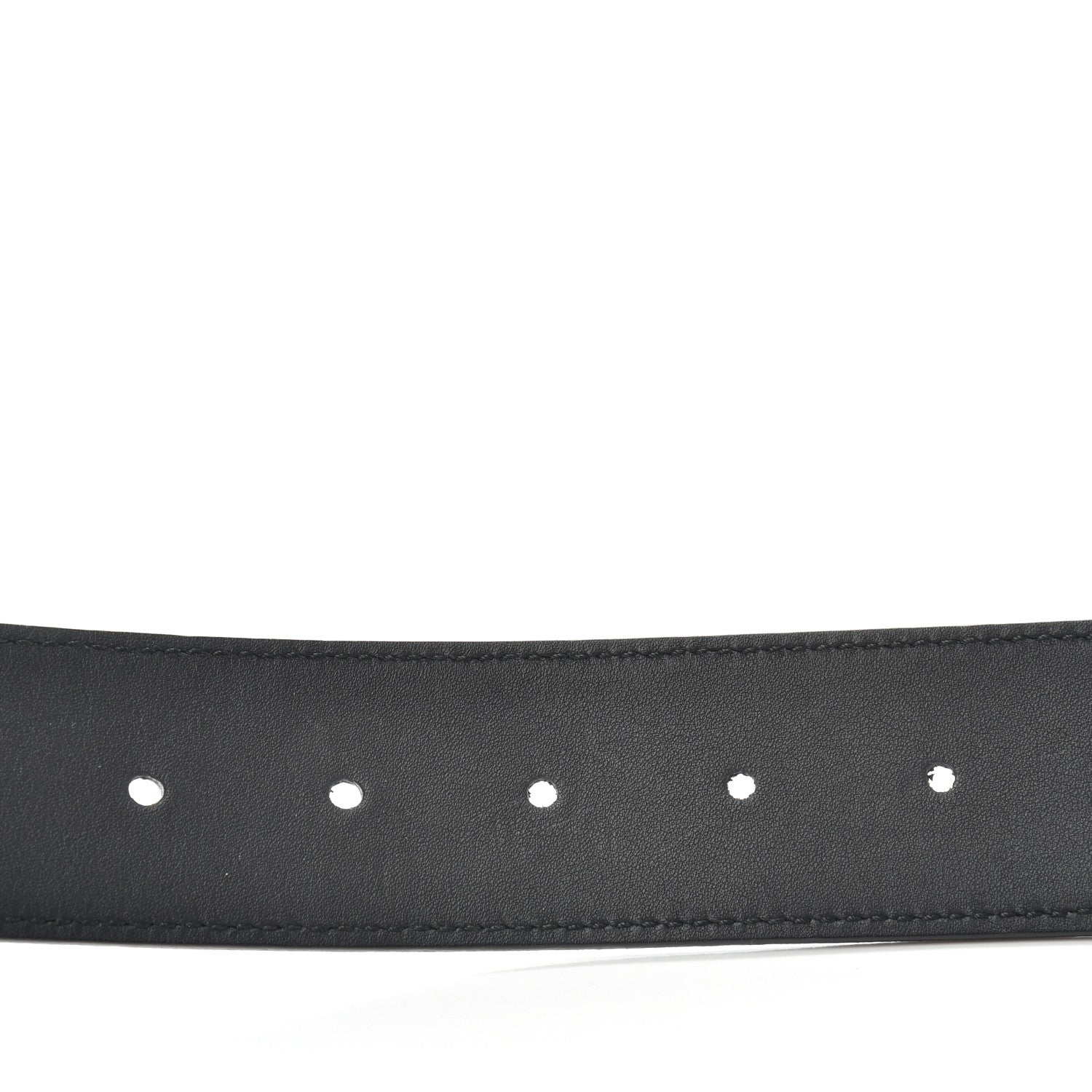 Gucci Moon Calfskin Pearl Double G 40mm Belt 85 34 Black Cream 6 of 6