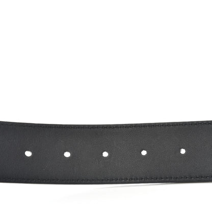 Gucci Moon Calfskin Pearl Double G 40mm Belt 85 34 Black Cream 6 of 6