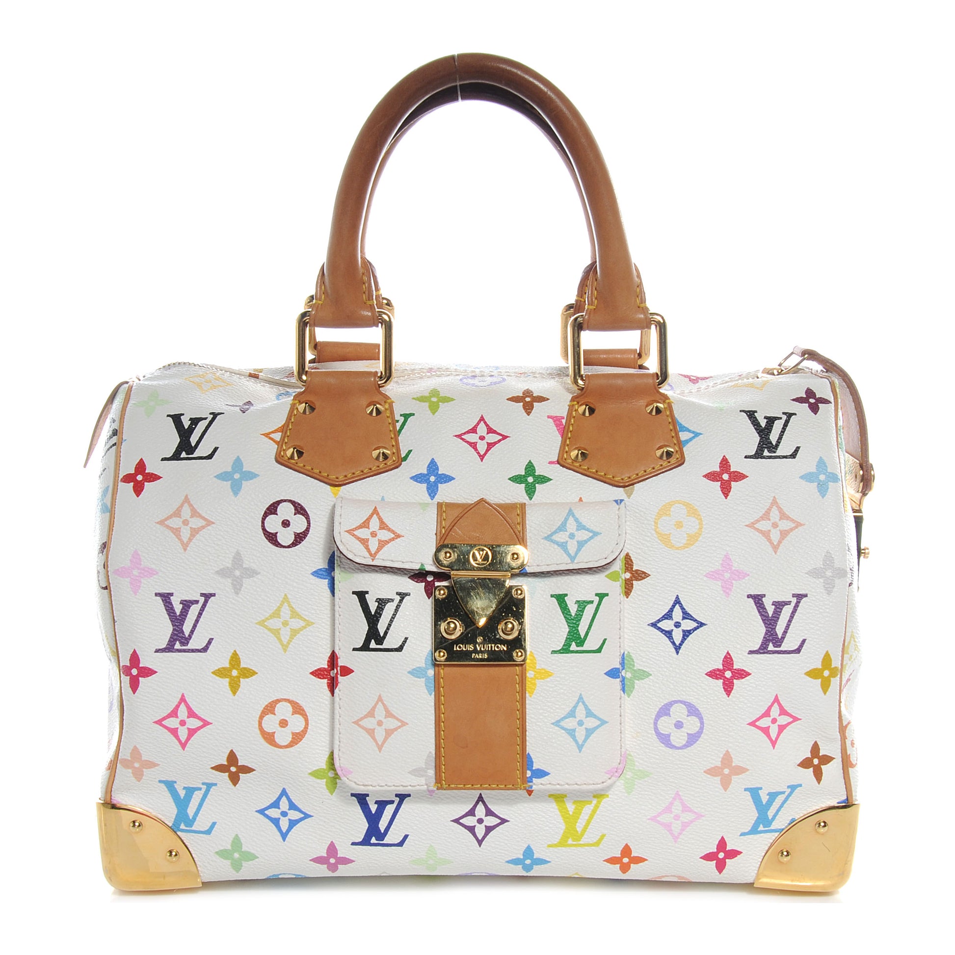 Louis Vuitton Monogram Multicolor Speedy 30 White 1 of 7