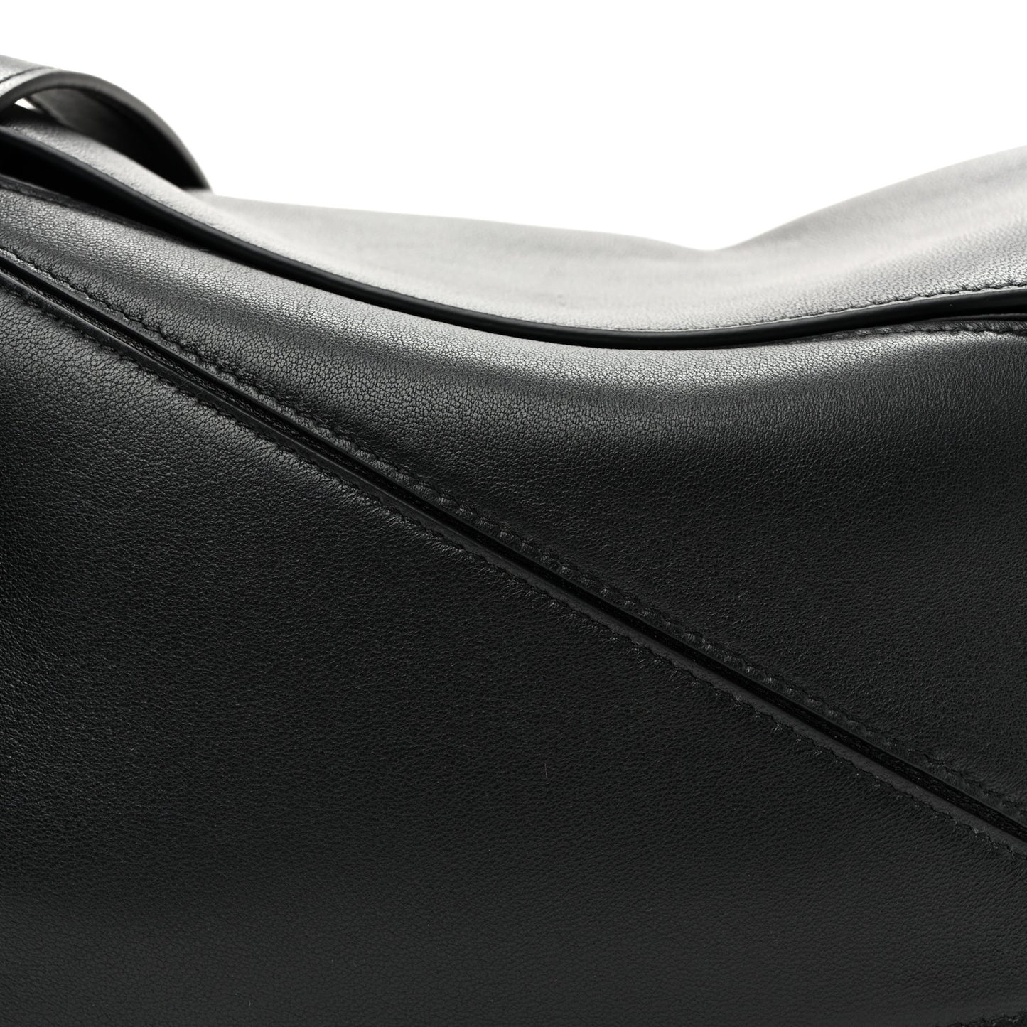 Nappa Lambskin Small Featherlight Puzzle Bag Black