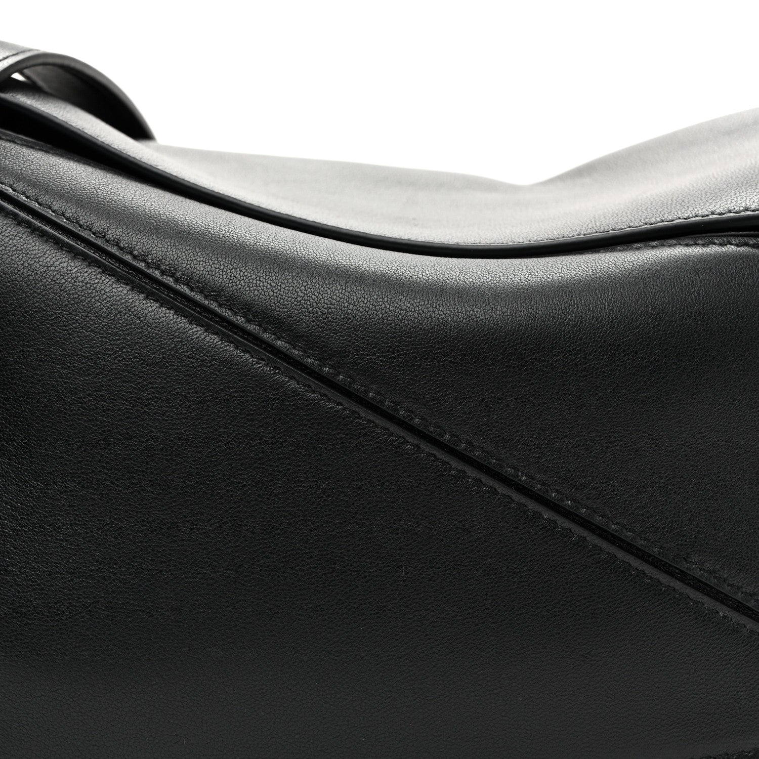 Loewe Nappa Lambskin Small Featherlight Puzzle Bag Black 7 of 9