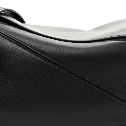 Loewe Nappa Lambskin Small Featherlight Puzzle Bag Black 7 of 9