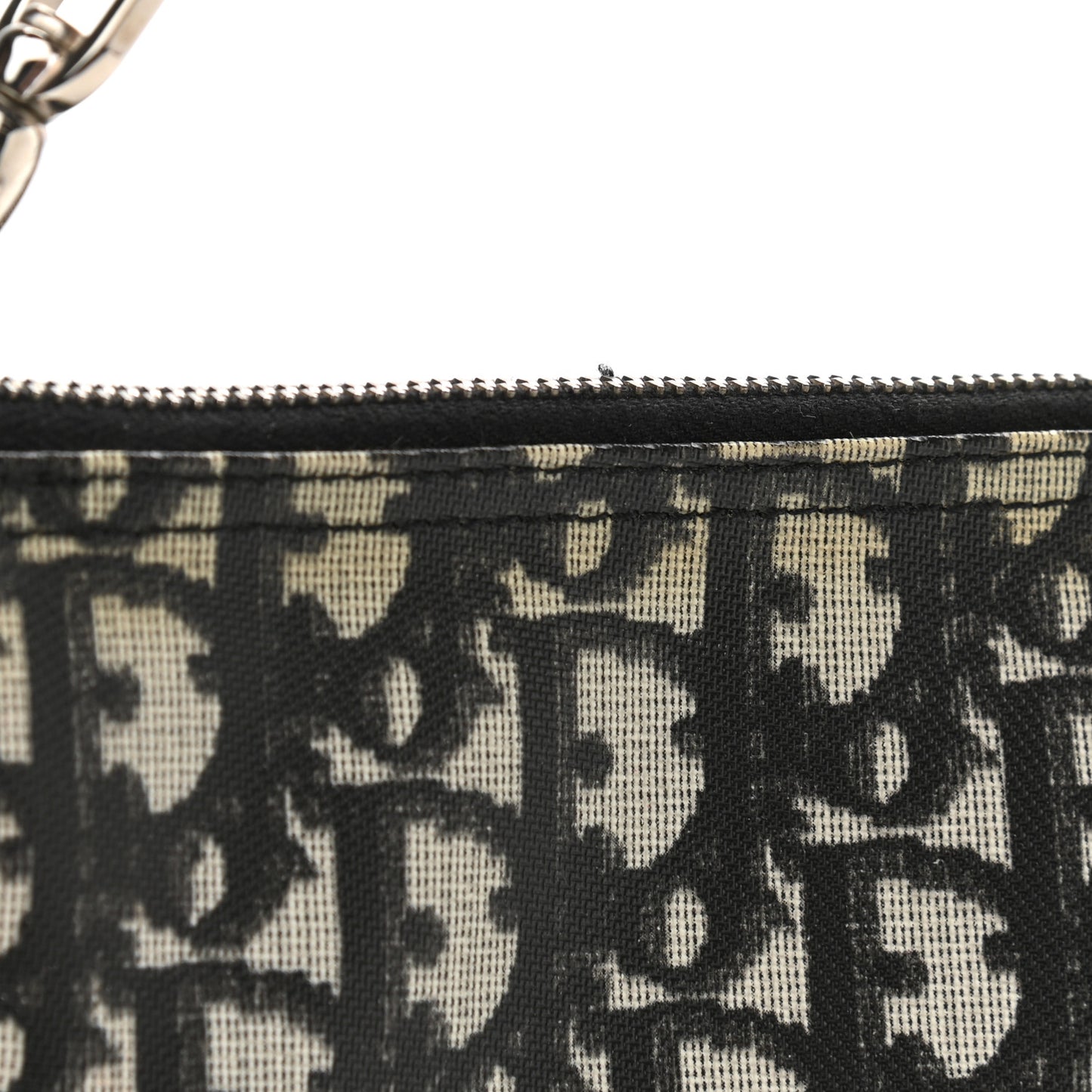 Monogram Mini Saddle Pochette White Blue