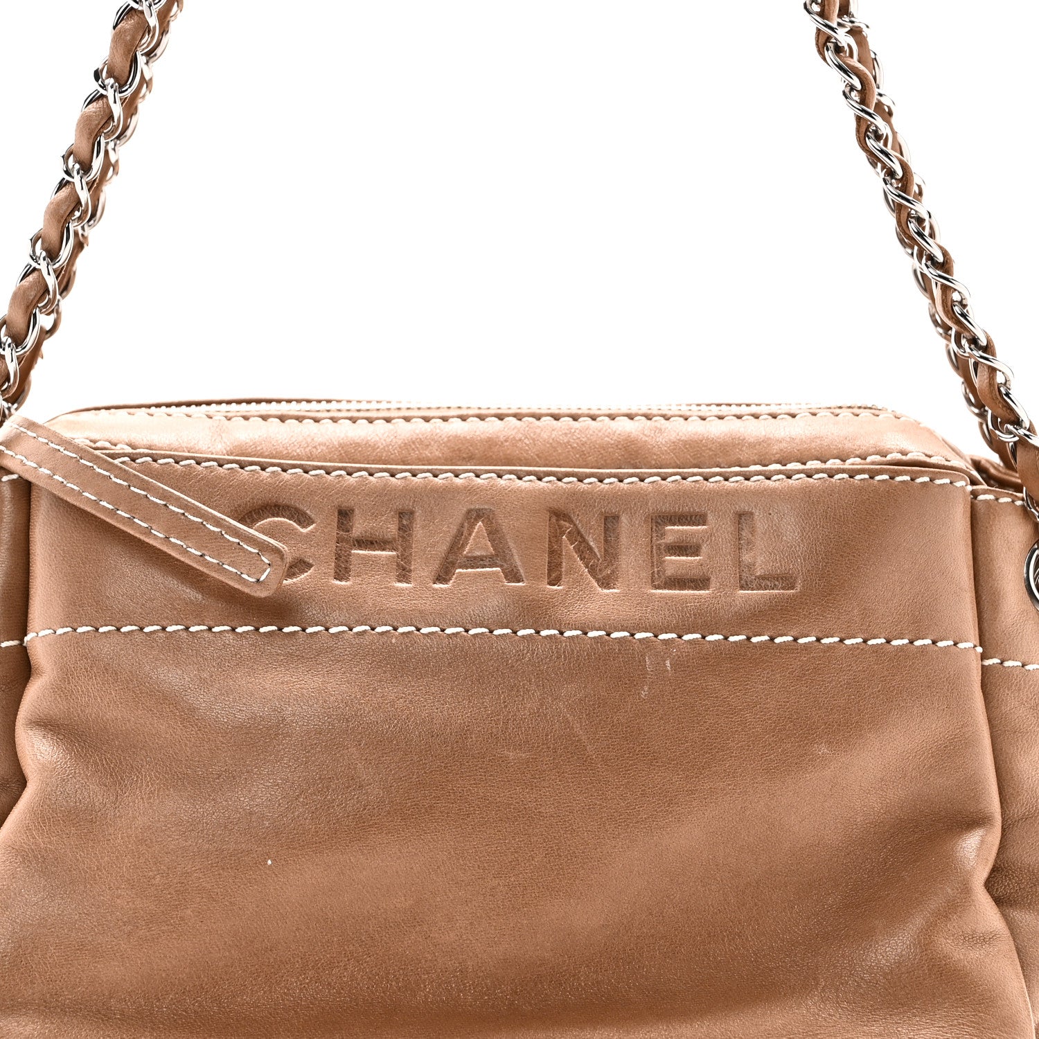 Chanel Lambskin Lax Accordion Hobo Brown 8 of 11