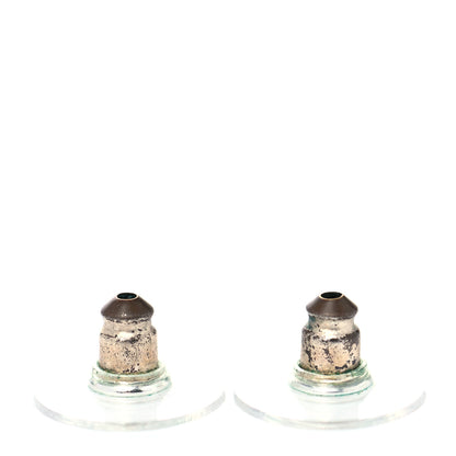 Chanel Ruthenium Crystal Pearl CC Drop Earrings 4 of 5