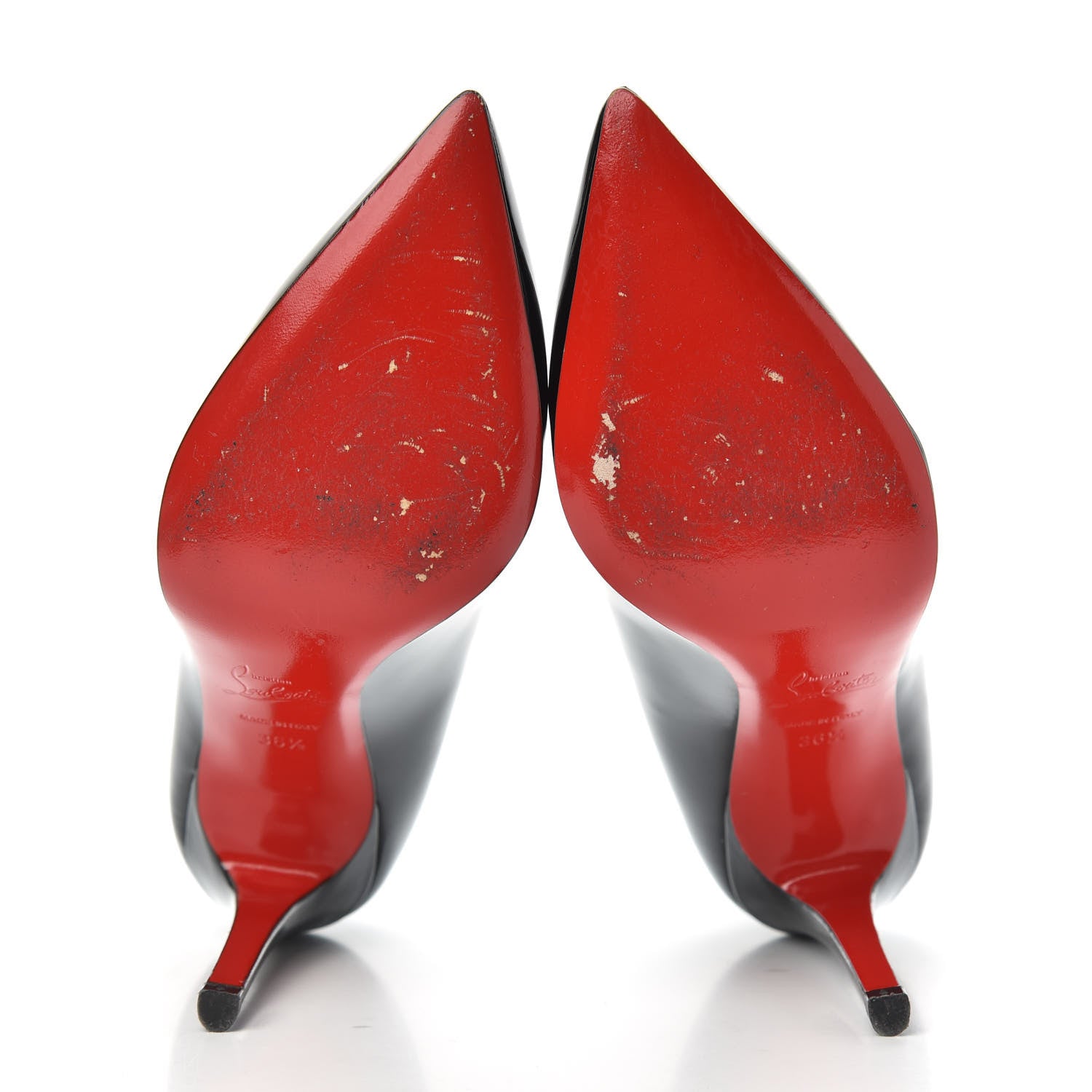 Christian Louboutin Patent Pigalle 100 Pumps 36.5 Black 5 of 9