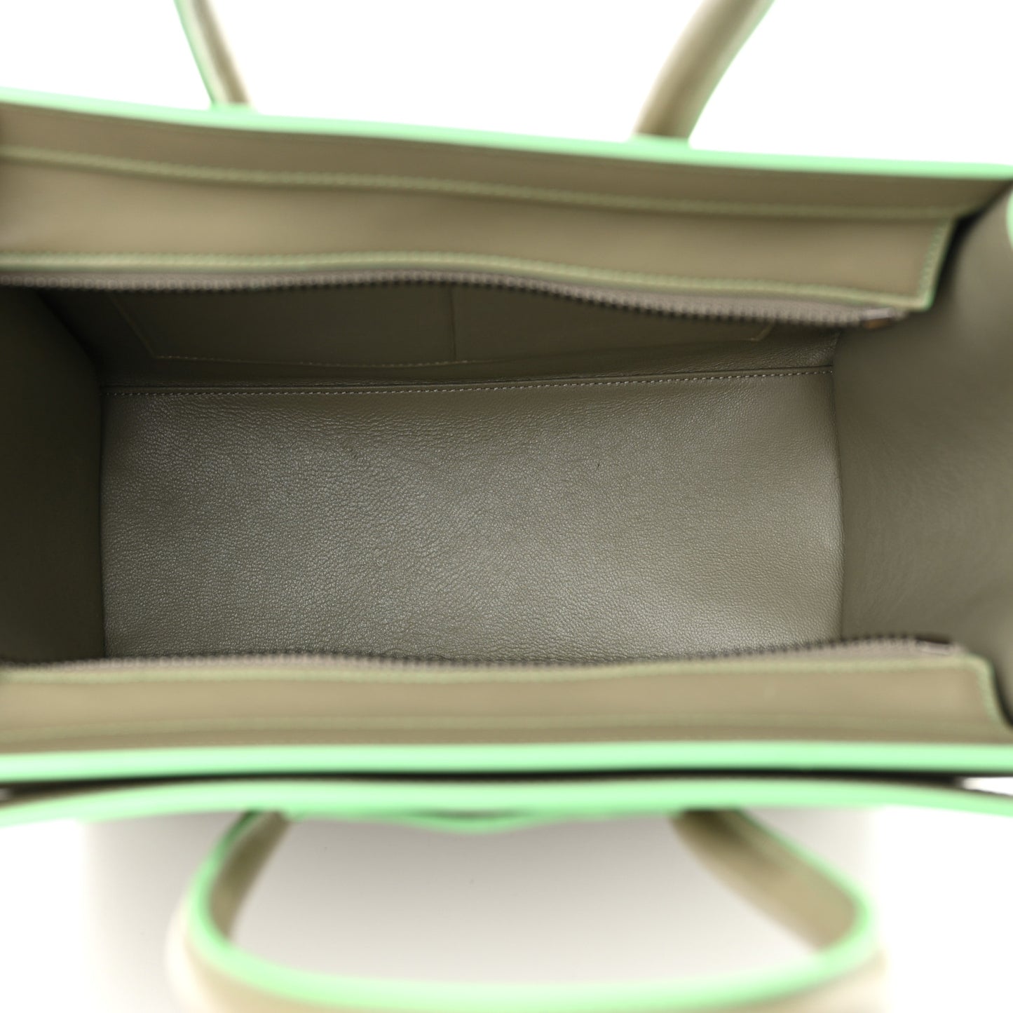 Satin Calfskin Micro Debossed Luggage Light Khaki