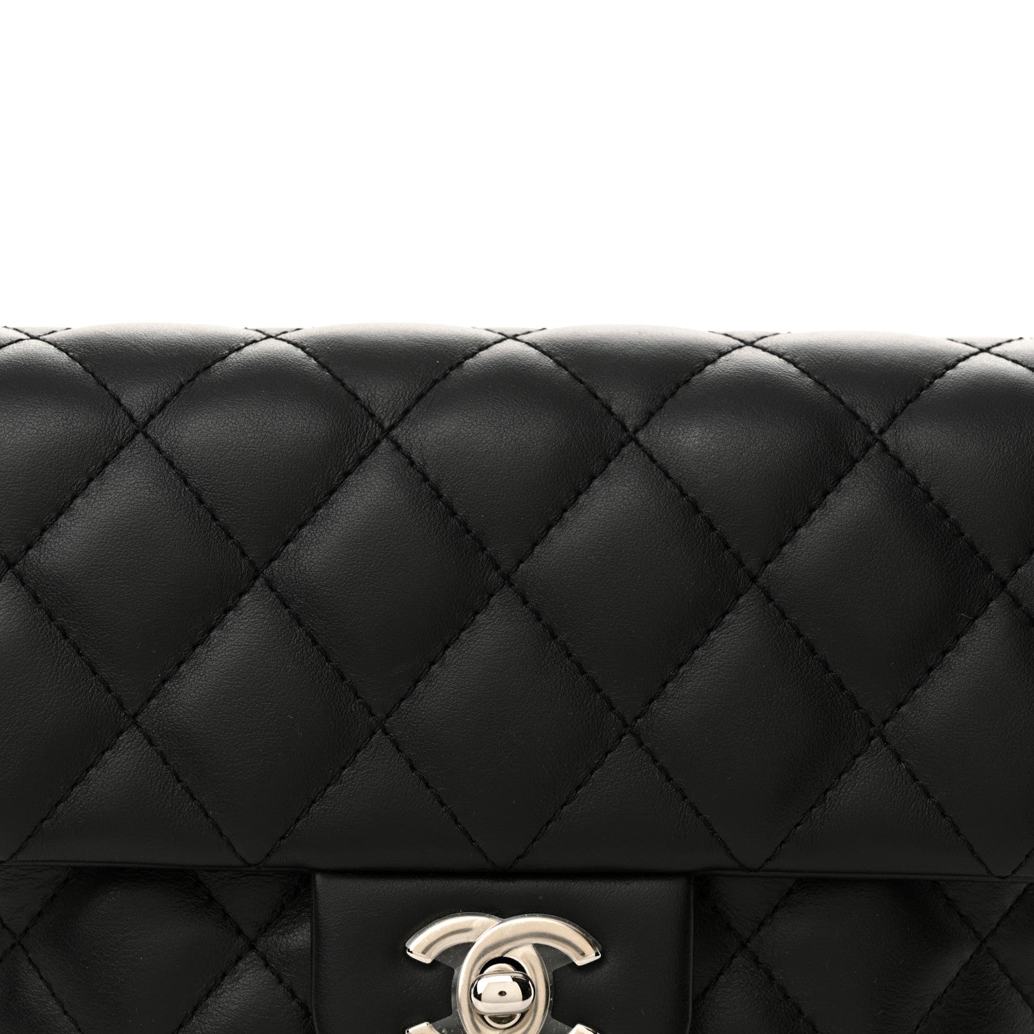 Chanel Calfskin Quilted CC Uniform Flap Belt Bag Black 9 of 11