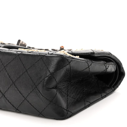 Chanel Aged Calfskin Lucky Charms 2.55 Reissue 224 Flap Black 10 of 12