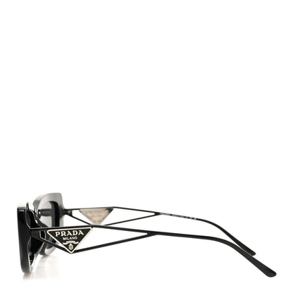 Prada Acetate Sunglasses SPR 14Y Black Slate Gray 3 of 8
