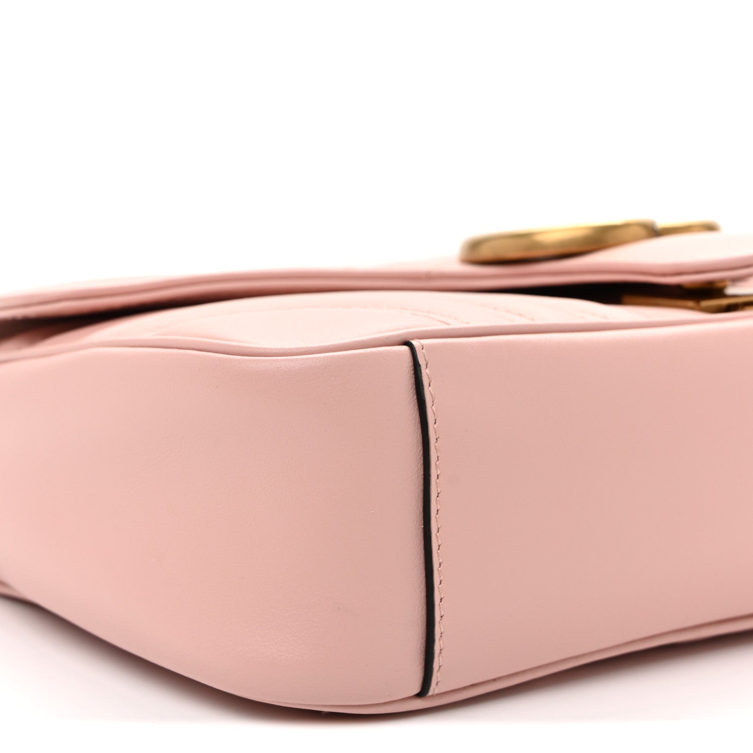 Gucci Calfskin Matelasse Small GG Marmont Shoulder Bag  Perfect Pink 9 of 10