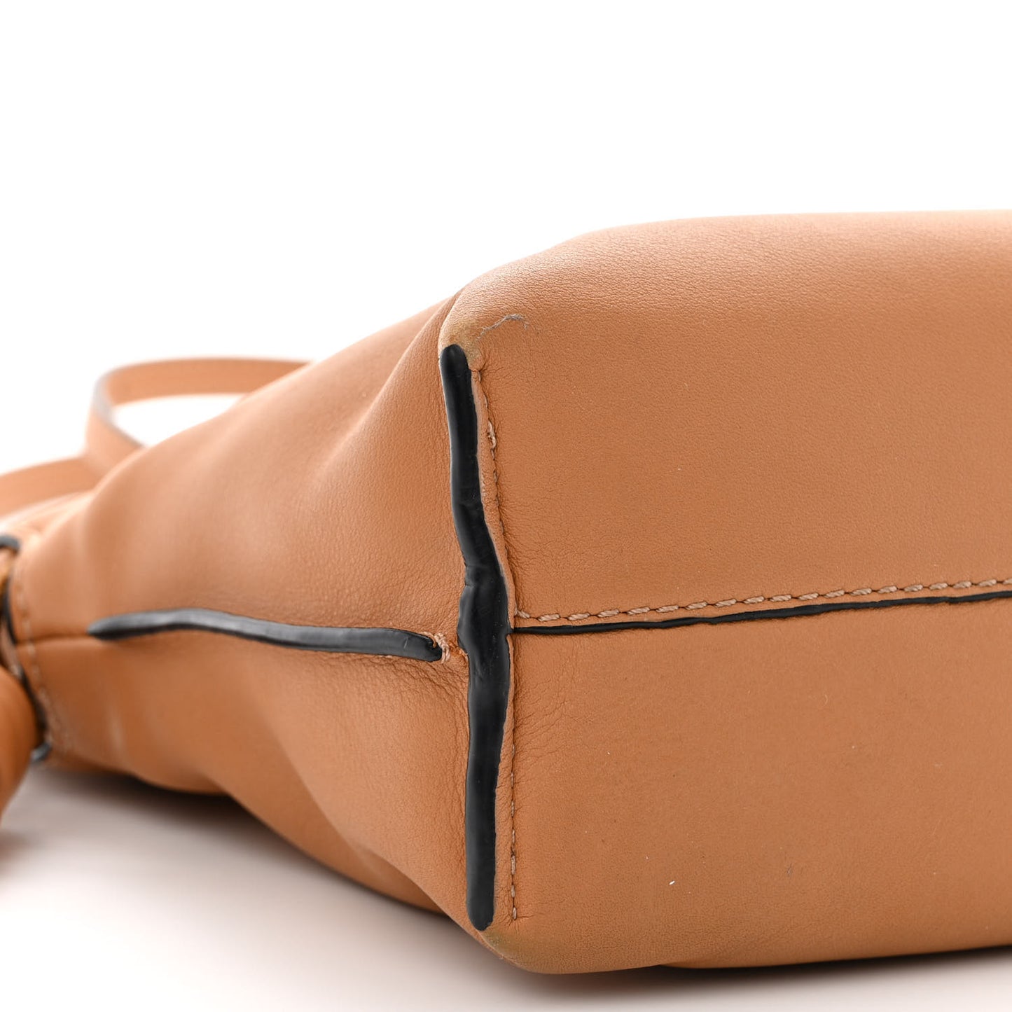 Calfskin Mini Flamenco Knot Clutch Warm Desert