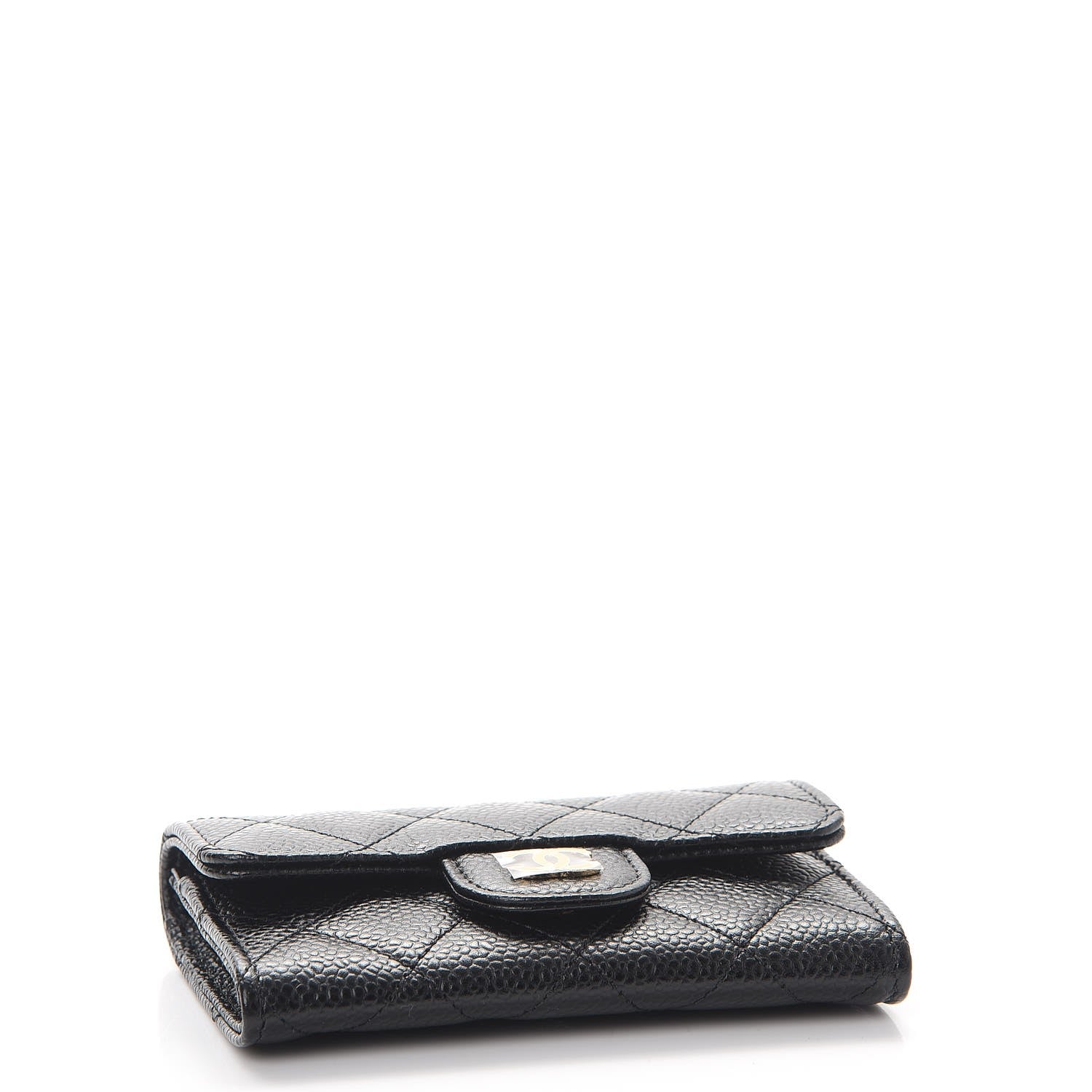 Chanel Caviar Quilted Flap Card Holder Black 4 of 9