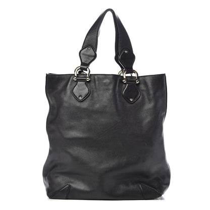 Gucci Calfskin Creole Large Tote Black 1 of 14