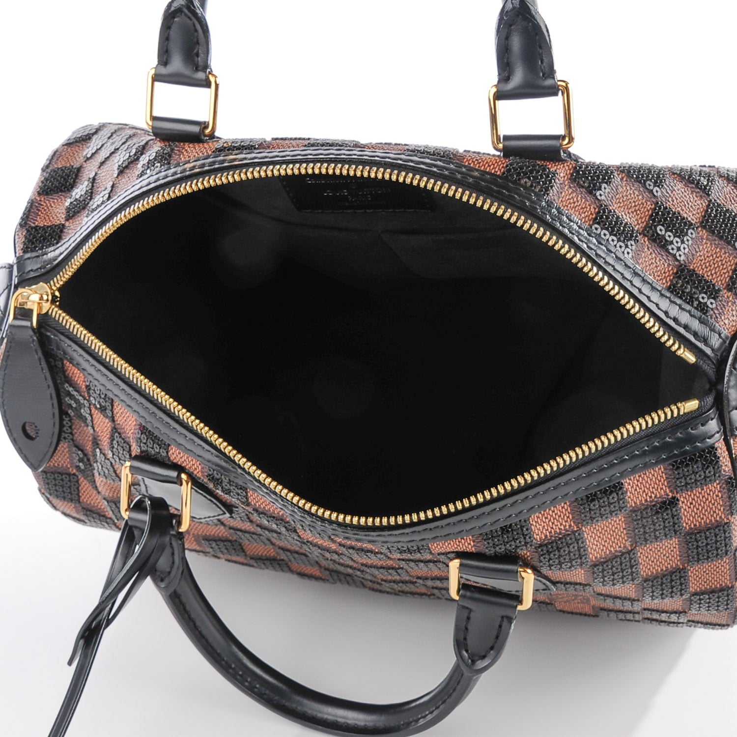 Louis Vuitton Damier Paillettes Speedy 30 Black 5 of 8