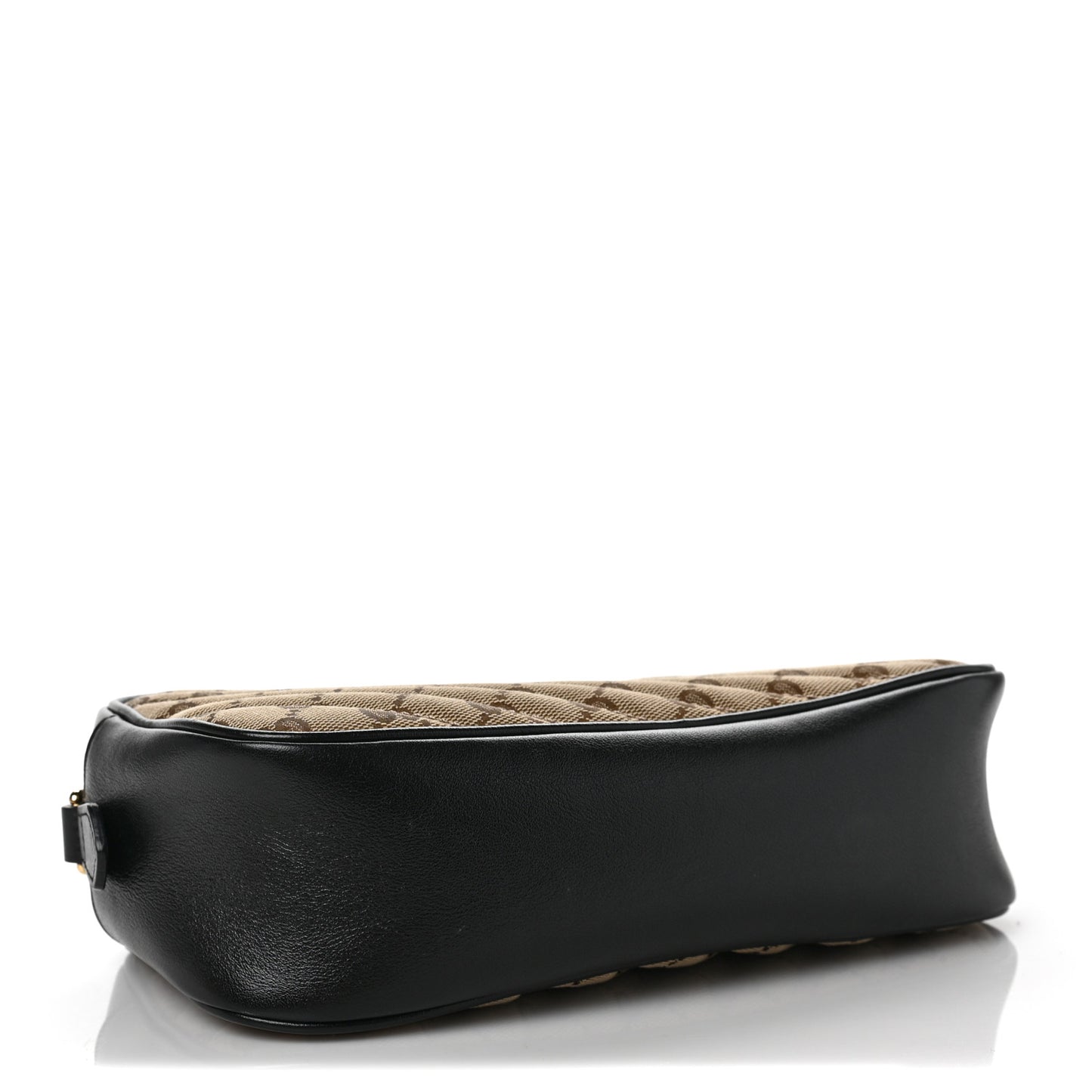 Monogram Matelasse Diagonal Small GG Marmont Chain Shoulder Bag Beige Black