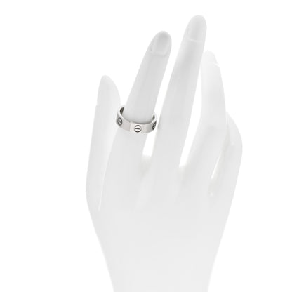 Cartier 18K White Gold 5.5mm LOVE Ring 54 7 2 of 6