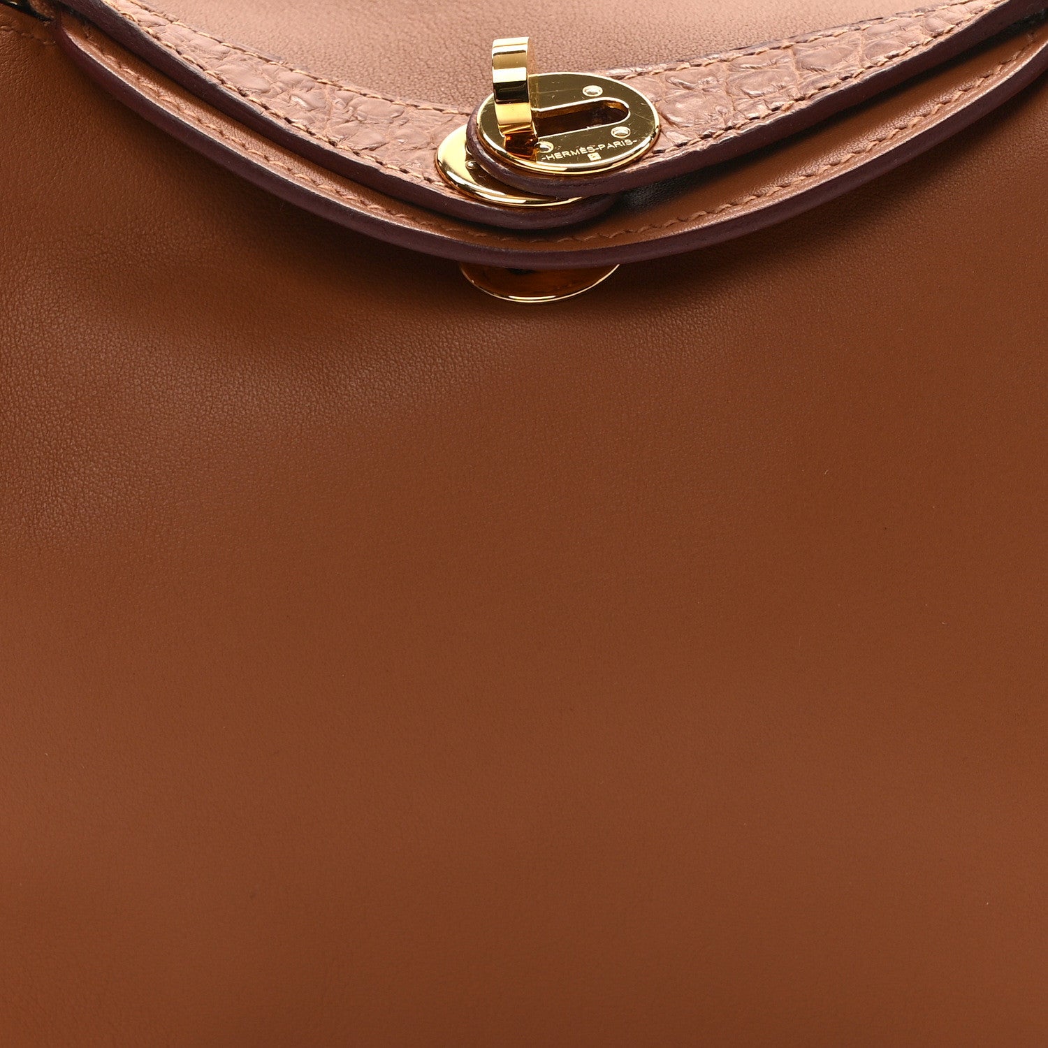 Hermes Matte Alligator Swift Mini Touch Lindy 20 Gold 8 of 11