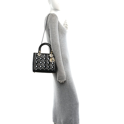 Christian Dior Patent Cannage Medium Lady Dior Black 2 of 10