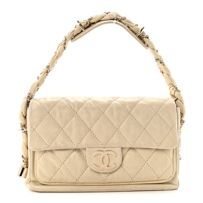 Chanel Lambskin Small Lady Braid Flap Light Beige 1 of 10