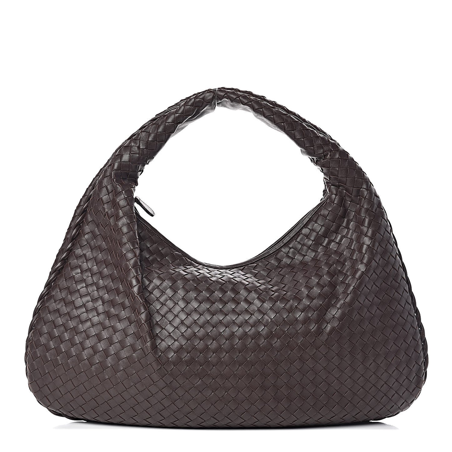Nappa Intrecciato Large Veneta Hobo Ebano