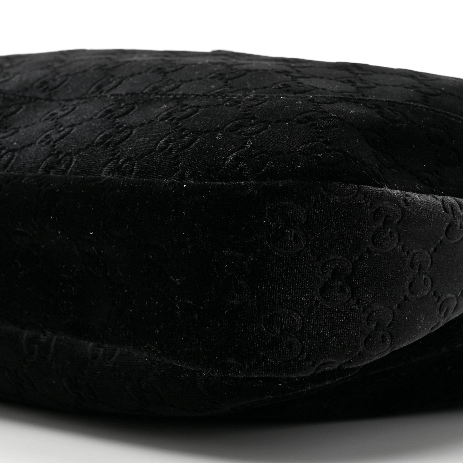 Gucci Velvet Large Jackie 1961 Shoulder Bag Black Black 9 of 10