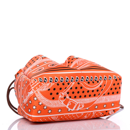 Hermes Barenia Silk Eperons d'Or Fourbi 20 PM Pouch Orange Fauve 3 of 4