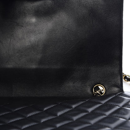 Chanel Lambskin Quilted Maxi Single Flap Black 11 of 19