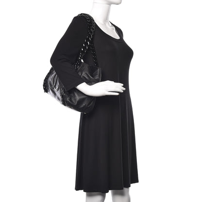Chanel Calfskin Modern Chain Rhodoid East West Tote Black 2 of 16