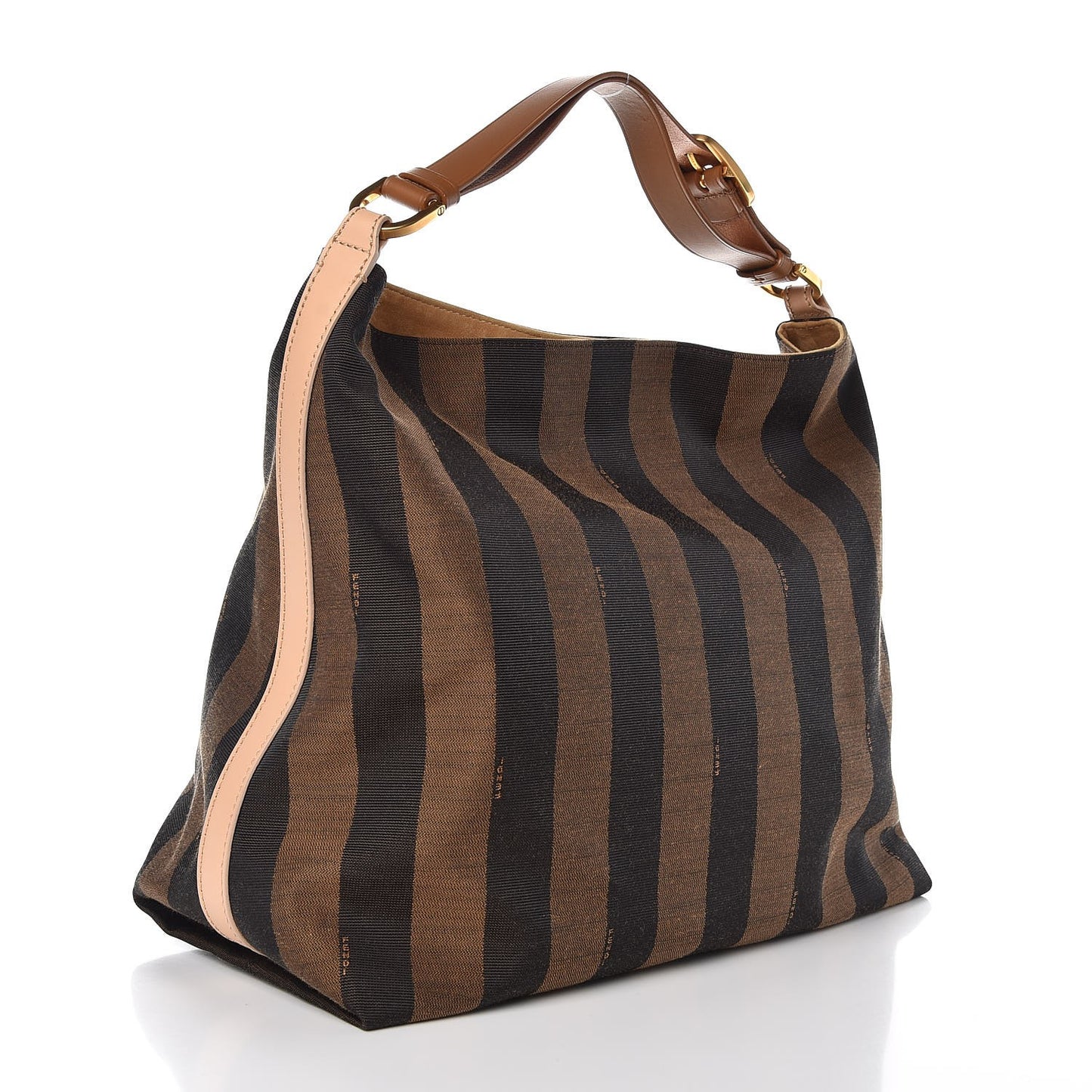 Pequin Cuoio Vegetale Large Hobo Tobacco Vacchetta Cuoio