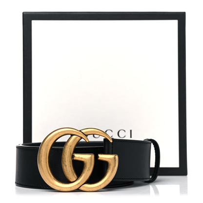 Gucci Calfskin Double G 40mm Belt 80 32 Black 7 of 7