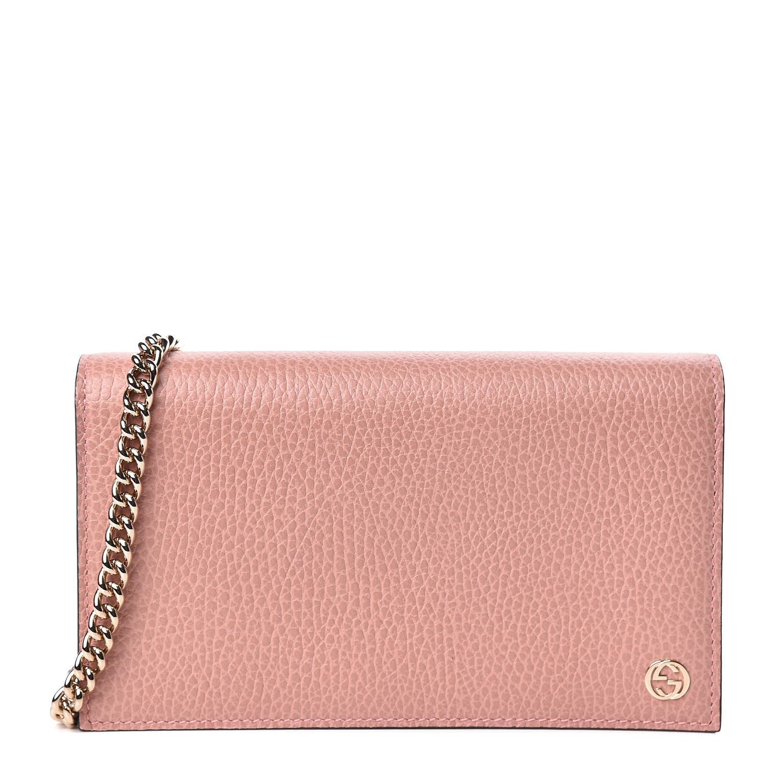 Gucci Dollar Calfskin Medium Betty Chain Wallet Soft Pink 1 of 11