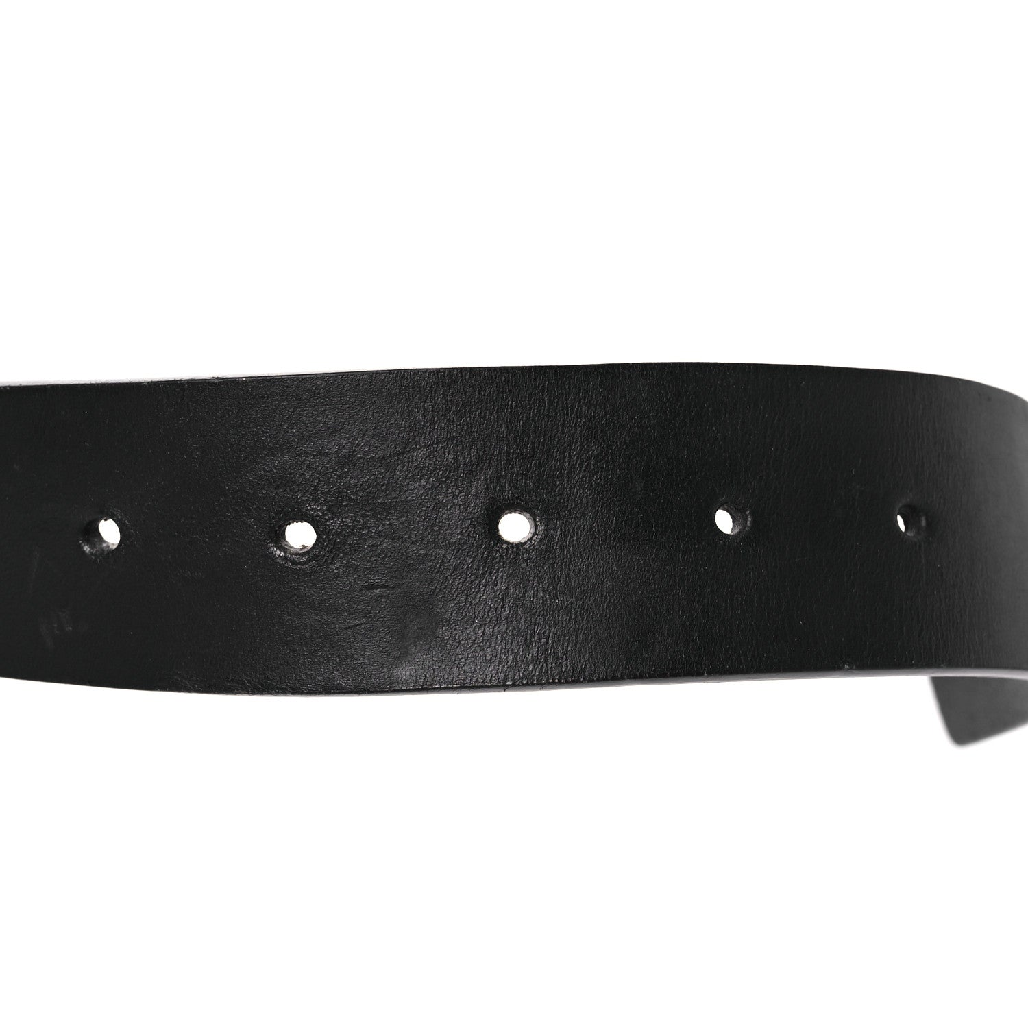 Gucci Selleria Calfskin Mens Interlocking G 37mm Belt 110 44 Black 3 of 9