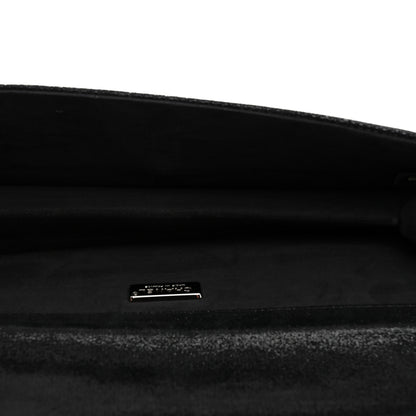 Chanel Iridescent Calfskin Crystal Quilted CC Clutch Black 5 of 7