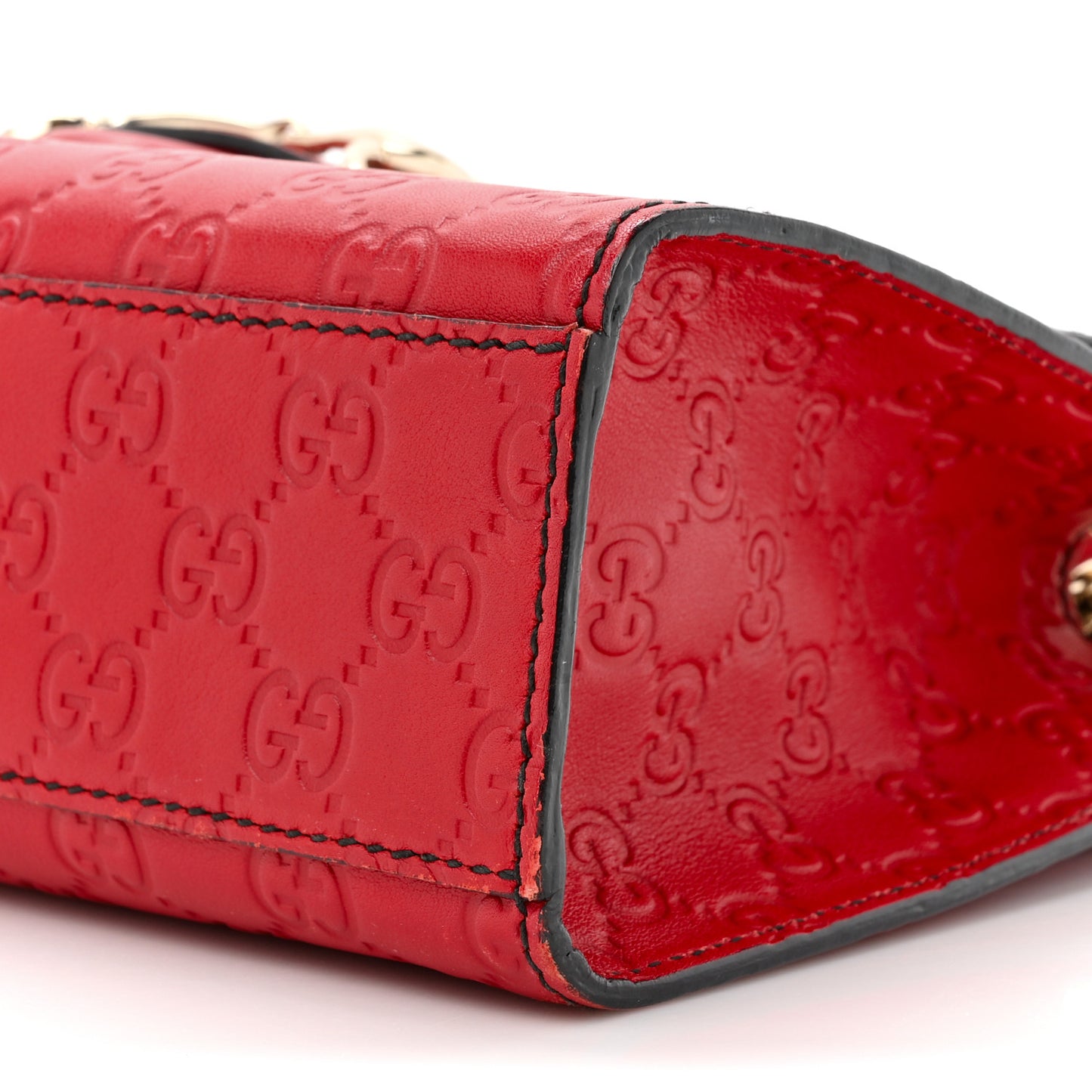 Guccissima Medium Emily Chain Shoulder Bag Red