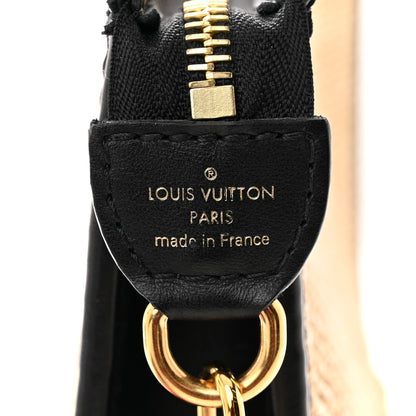 Louis Vuitton Raffia Calfskin Monogram Giant Pouch 6 of 9