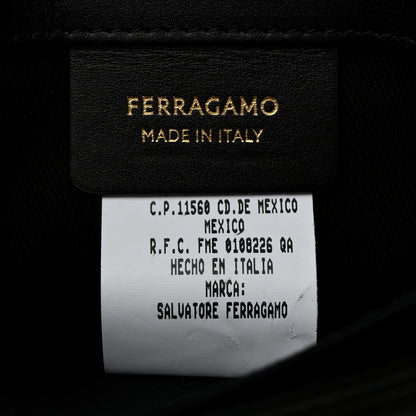 Salvatore Ferragamo Calfskin Archive Gancini Flap Crossbody Black 6 of 12