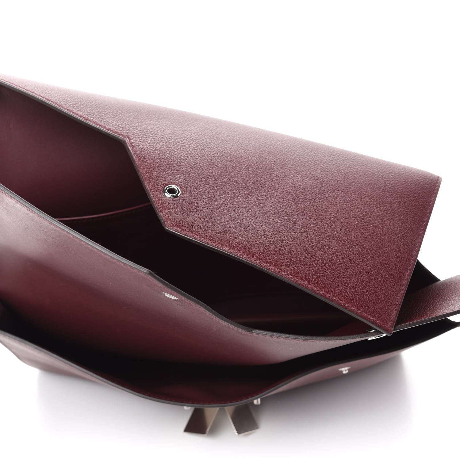 Hermes Evercolor Fortunio Clutch Bordeaux 7 of 8