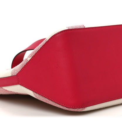 Hermes Swift H Canvas Cabas H En Biais 40 FRAMBOISE 8 of 9